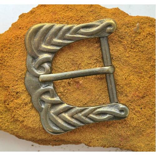 BELT BUCKLE KNOTTED - Viking - Antique Brass Finish