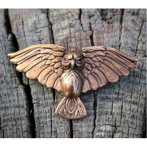 FLYING OWL PENDANT - Bronze