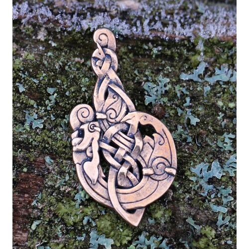 MAC TIRE PENDANT - Celtic Wolf - Bronze