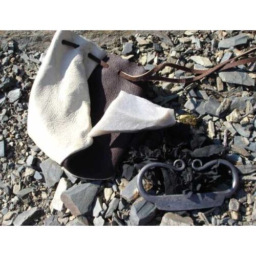 FIRE STRIKER KIT - Fire Striker, Flint, Leather Pouch