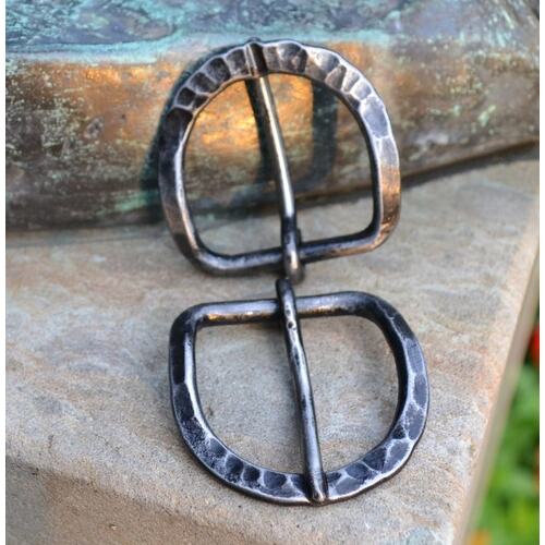 BELT BUCKLE - Oval - Hand Forged