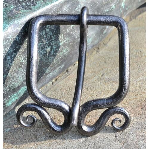 BELT BUCKLE SPIRAL - Hand Forged