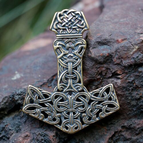 MJÖLNIR PENDANT - Thor's Hammer - Bronze