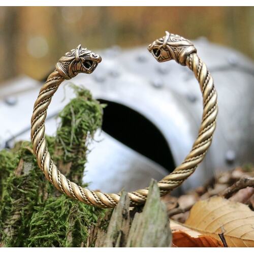 FLÓKI BRACELET - Viking - Brass - Wrist 20 CM