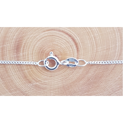 CHAIN FOR PENDANTS - Sterling Silver Curb Chain - 50 CM