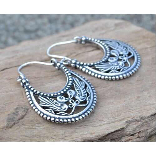 BYZANTINE EARRINGS - X. Century, Viking Rus - Sterling Silver