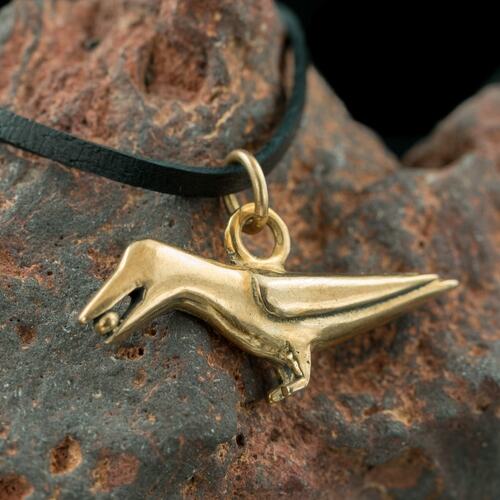 CELTIC CROW PENDANT - Norfolk, England - Bronze