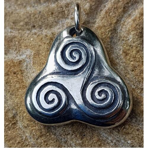 TRISKEL PENDANT - Celtic - Sterling Silver